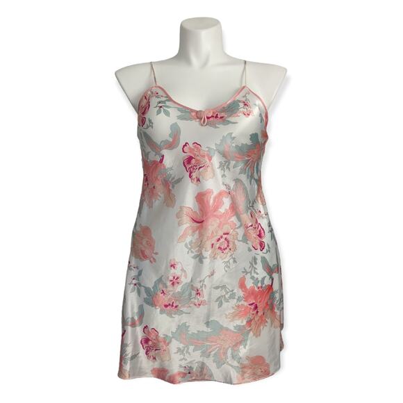 Peach Cattleya Orchid Valmode Slip Dress Negligee - Picture 10 of 12